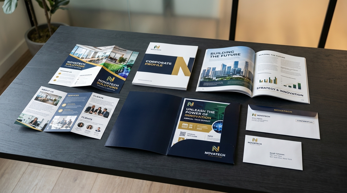 Novatech Corporate Print Materials